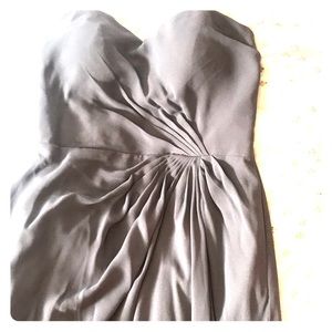 Gray bridesmaid dress